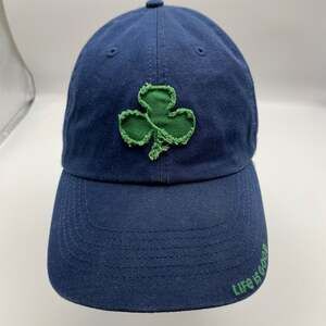 DALIX St. Patrick's Day Shamrock Hat Embroidered Baseball Cap in Navy Blue